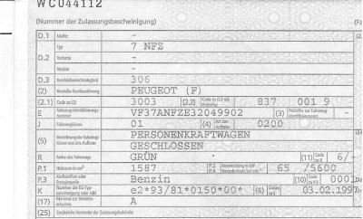 Fahrzeug Papiere  Daten Peugeot 306 001.jpg (202.51 KiB) 1916 mal betrachtet Fahrzeug Papiere  Daten Peugeot 306 001.jpg